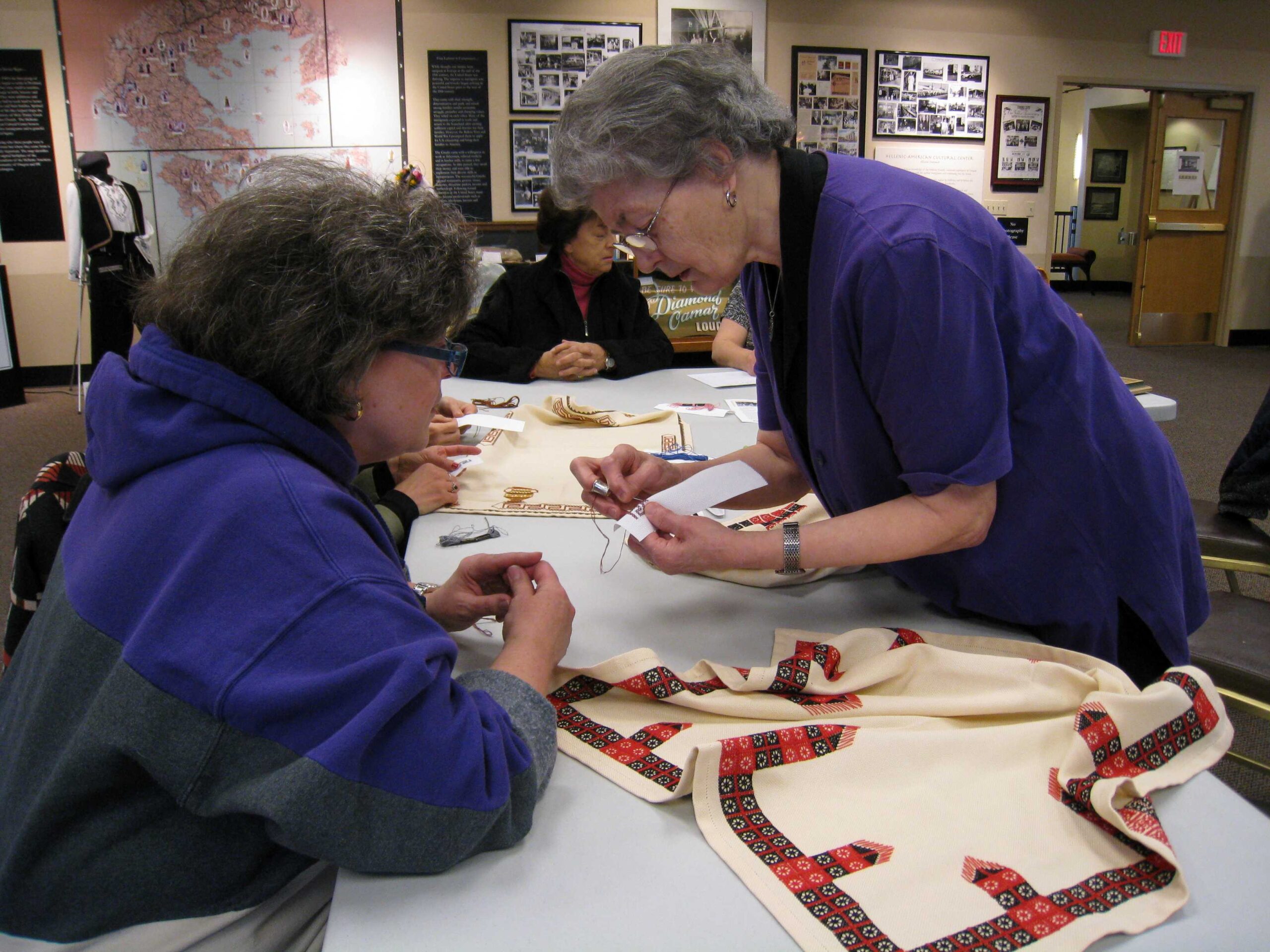 Greek Textile Workshops: Session 1, Cross Stitch and Embroidery